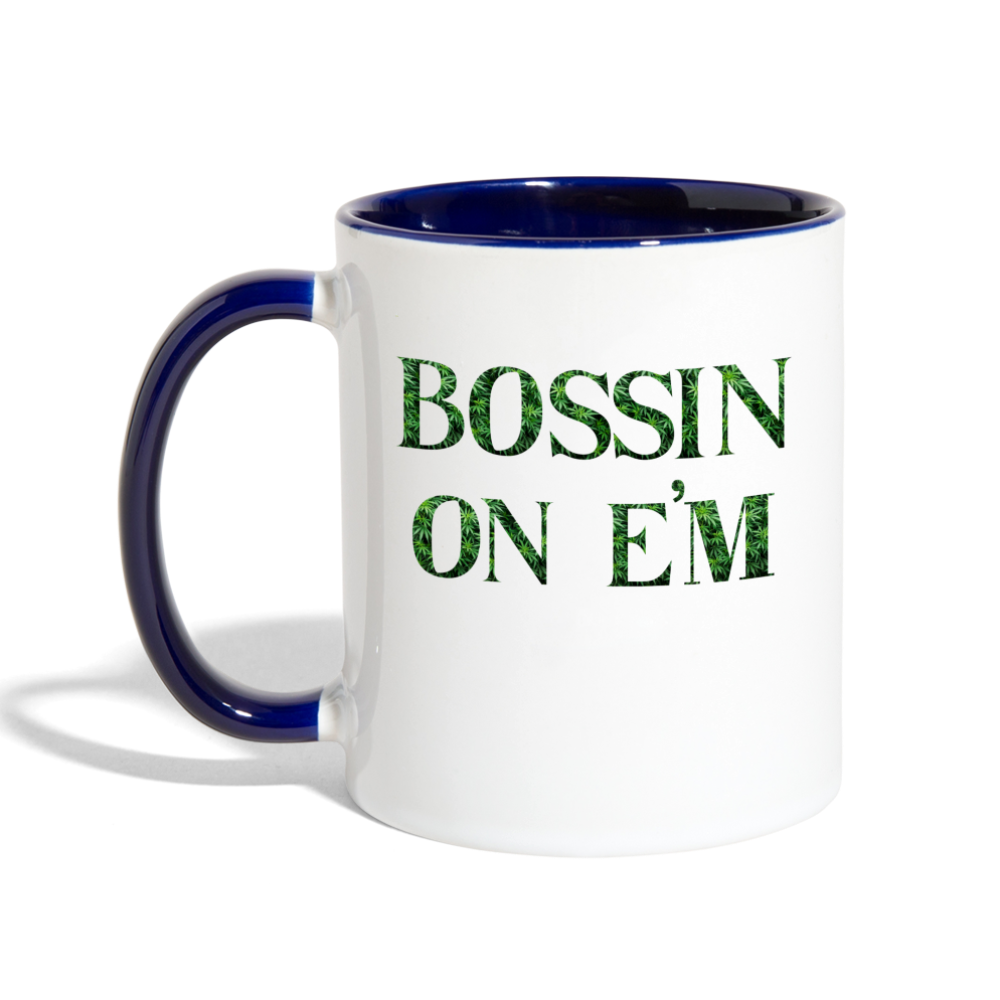 Contrast Coffee Mug - white/cobalt blue