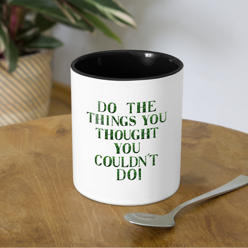 Contrast Coffee Mug - white/black