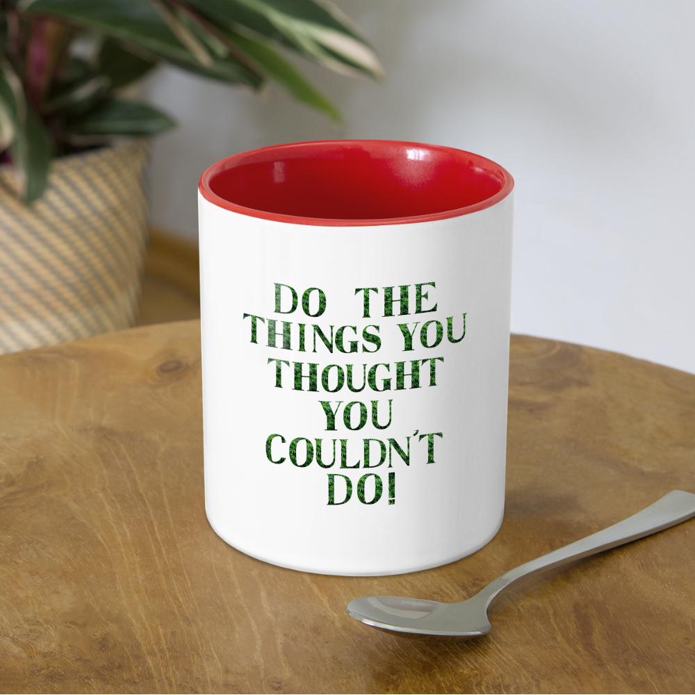 Contrast Coffee Mug - white/red