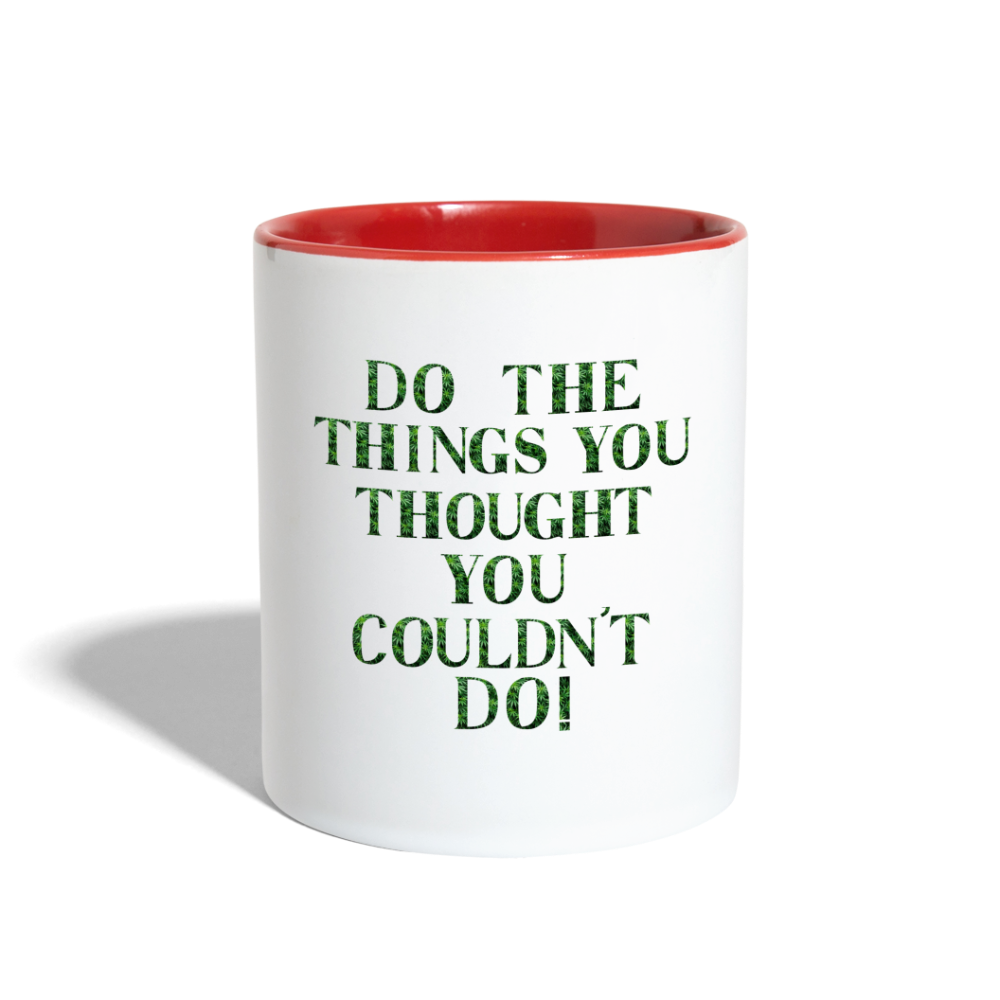 Contrast Coffee Mug - white/red