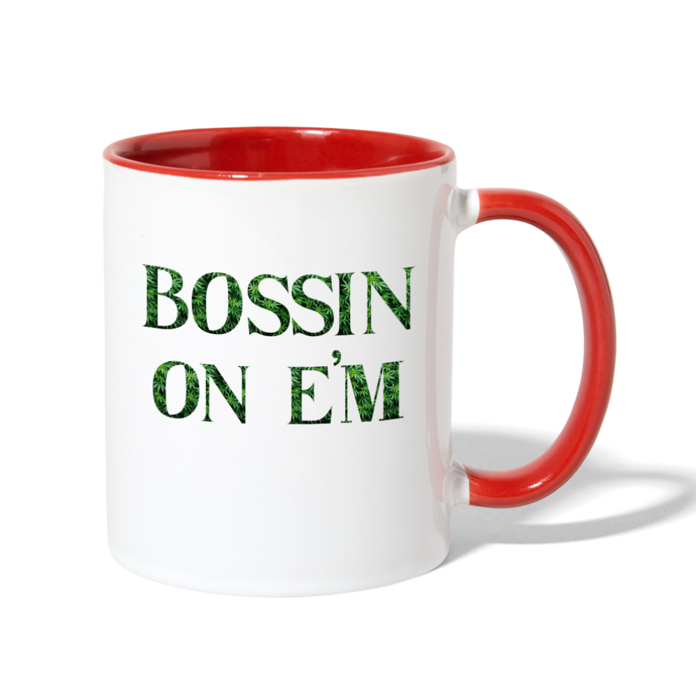 Contrast Coffee Mug - white/red