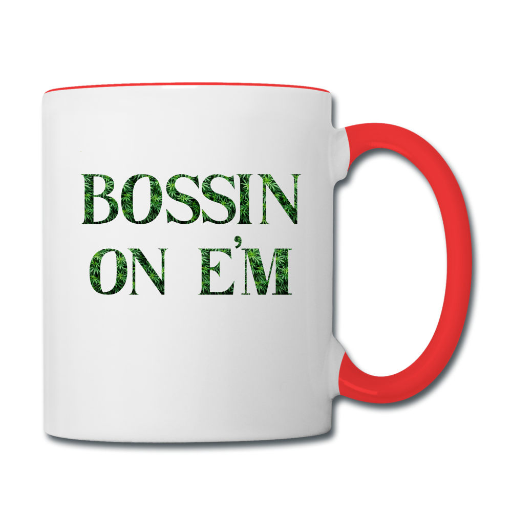 Contrast Coffee Mug - white/red