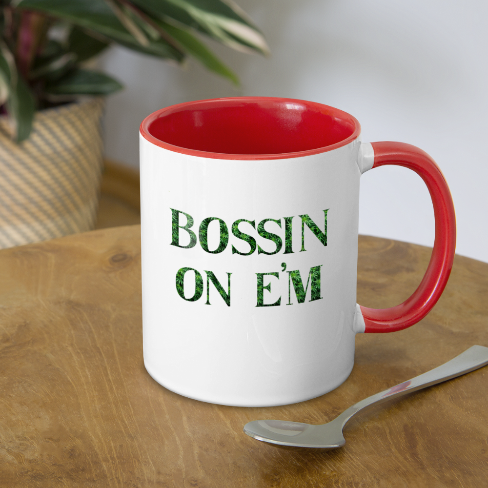 Contrast Coffee Mug - white/red