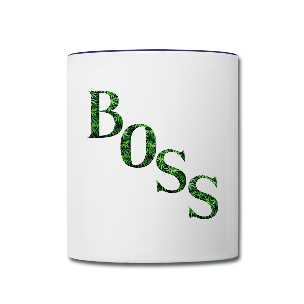 Contrast Coffee Mug - white/cobalt blue
