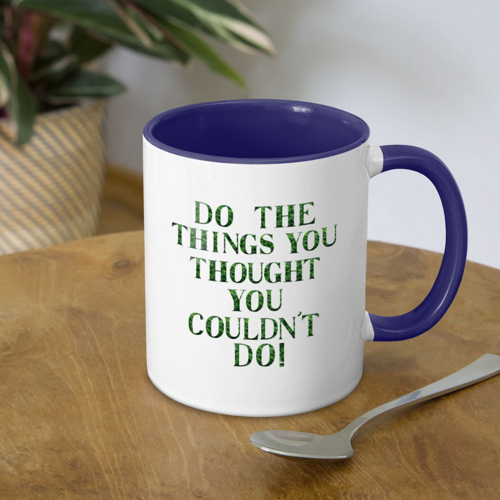Contrast Coffee Mug - white/cobalt blue