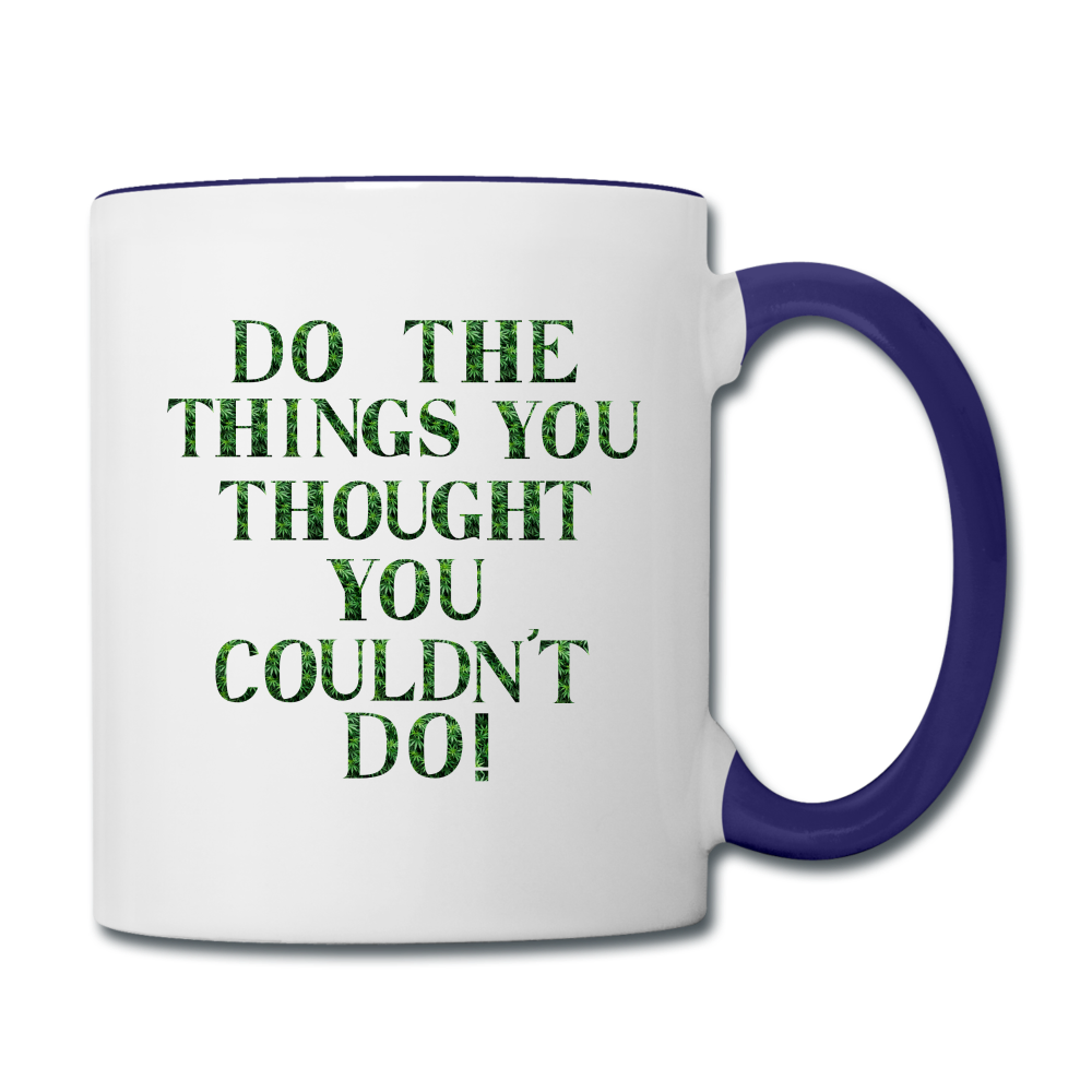 Contrast Coffee Mug - white/cobalt blue