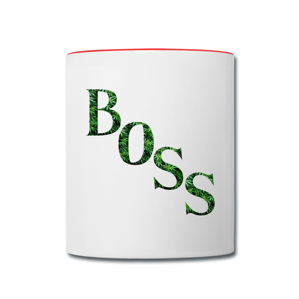 Contrast Coffee Mug - white/red