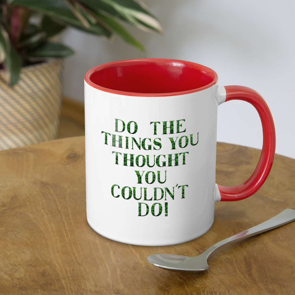 Contrast Coffee Mug - white/red
