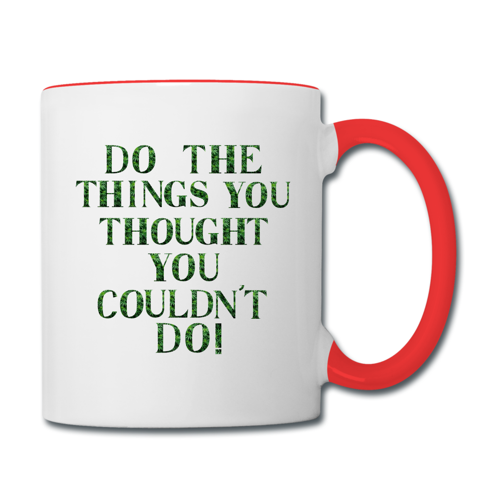 Contrast Coffee Mug - white/red