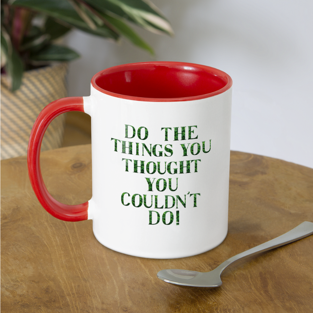 Contrast Coffee Mug - white/red