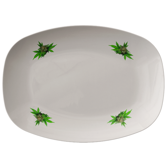 Semplicemente Cannabis Platter- Off White