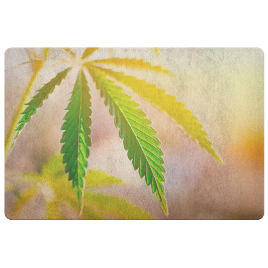 Sunrise Sunset Cannabis Door Mat