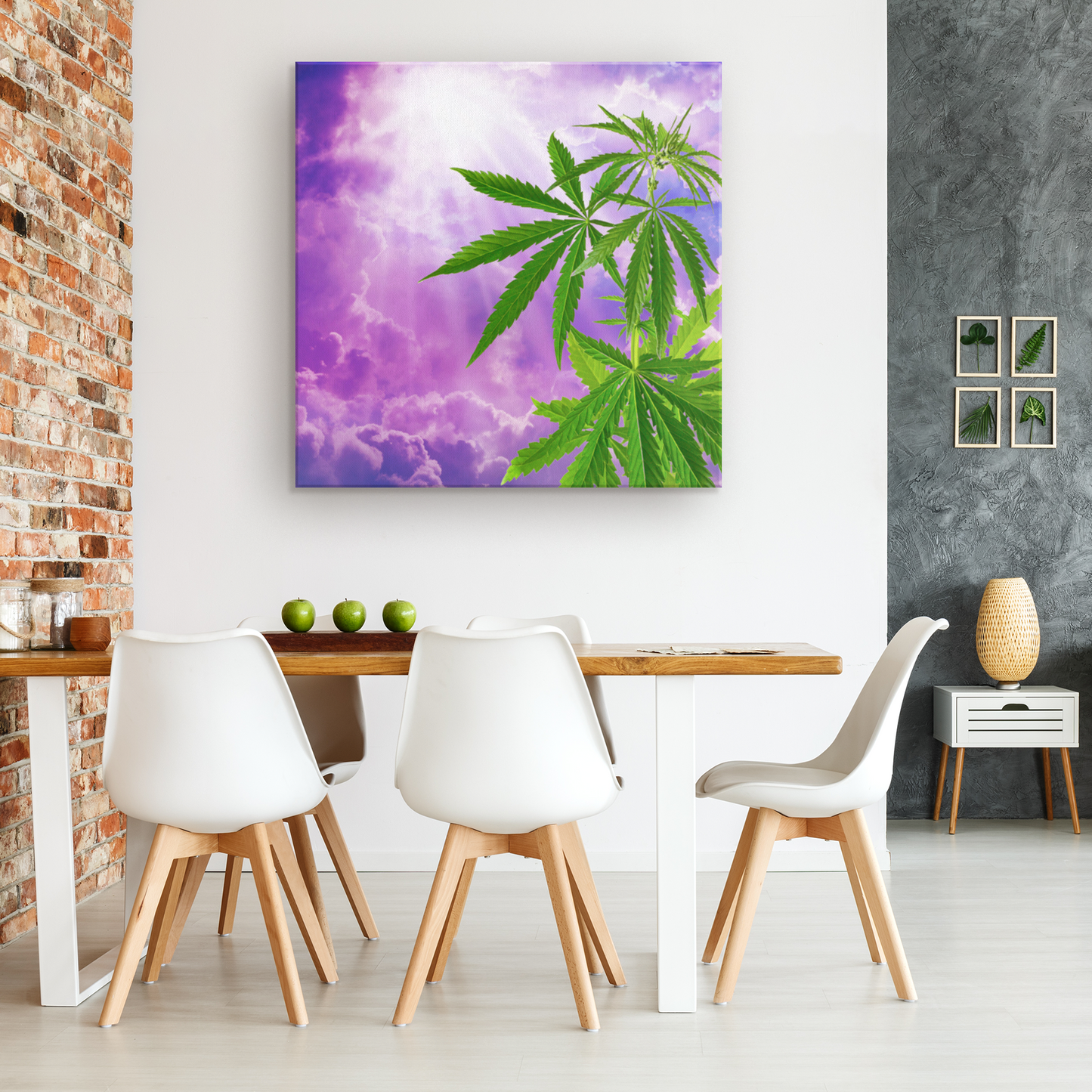 Sogno Di Cannabis Square Canvas Wrap